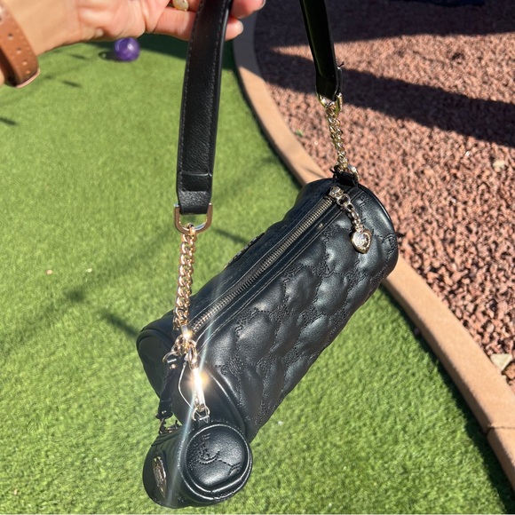 NWT Juicy Couture Choose Juicy II Quilted Barrel Bag w/Mini Bag in Liquorice - Picture 12 of 14